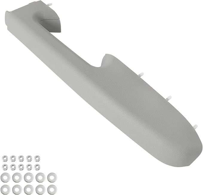 Upgraded Door Armrest Repair Kit Right Passenger Side Door Panel Handle Gray Compatible with 2010-2014 Chevy Silverado GMC Sierra 1500 2500HD 3500HD Replaces 22818471
