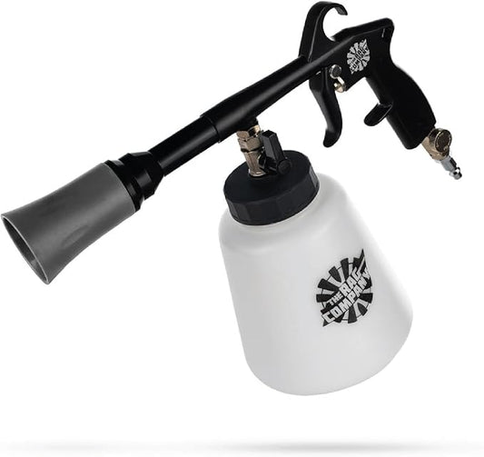 The Rag Company - Ultra AIR Blaster Plus - Deep Clean Interior Detailing Tool; Air and Liquid Combo; Durable Metal Design; Trigger Operated - Black