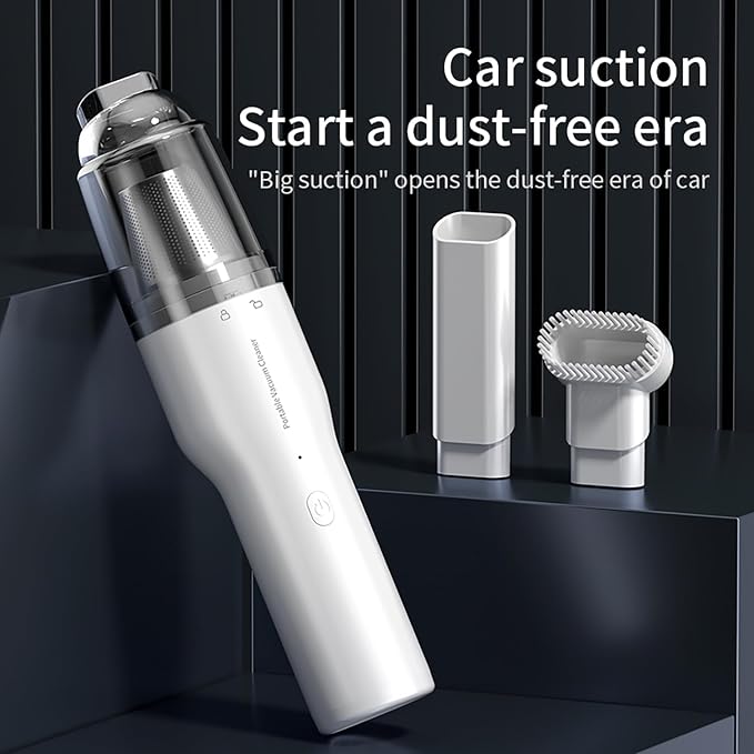 OOYY Car Vacuum Cleaner, 2-in-1 Vacuum Cleaner, Portable mini Cordless Vacuum Cleaner with Blowing and Inflating Functions, Suitable for Home and car use.