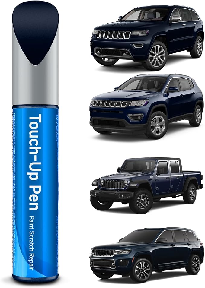 Touch Up Paint Compatible with Jeep Exact Match Touch Up Paint Car Scratch Repair (Patriot Blue Pearl(PBT/WBT))