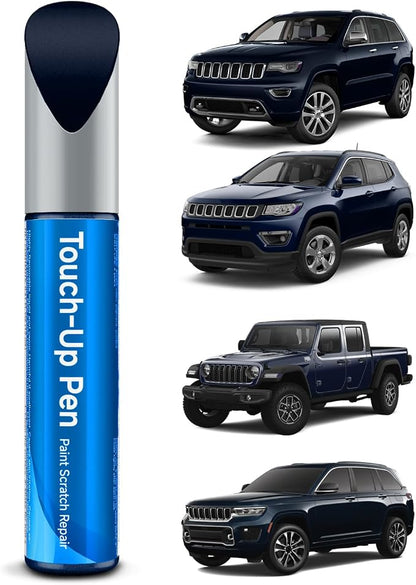 Touch Up Paint Compatible with Jeep Exact Match Touch Up Paint Car Scratch Repair (Patriot Blue Pearl(PBT/WBT))