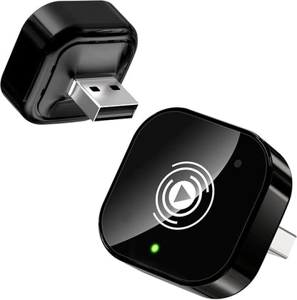 2025 Upgraded Wireless Carplay Adapter for iPhone, Plug&Play Auto-Connected Carplay Wireless Adapter Stable Fit for Cars-No Latency, BT5.3 CarPlay Dongle for Apple iPhone iOS 10+,Black