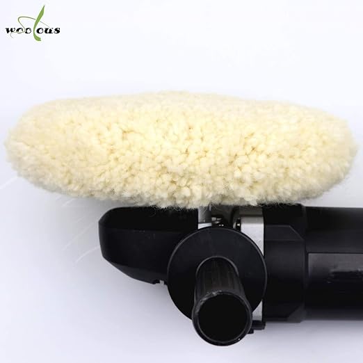Woolous 8 Inch Double Sided Wool Buffing Pad 5/8-11 Thread Natural Wool Pad | 100% natural wool pad for cutting, compounding, polishing and buffing cars, boats, trucks, RVs, motorcycles and metal.