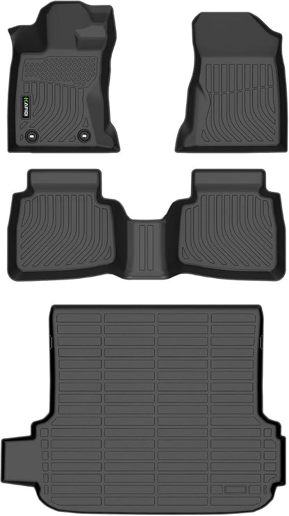 All Weather Floor Mats & Cargo Liner for Subaru Outback 2026 Custom Fit Full Set Accessories - Black