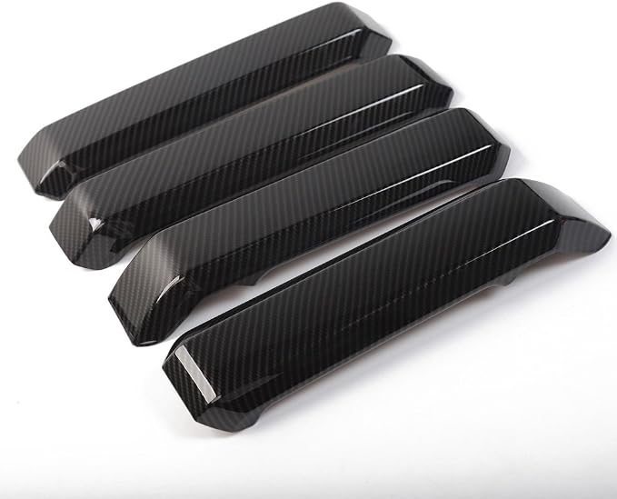 Voodonala for F150 Inner Door Handles Covers Interior Decoration Trim Kits for F150 2015-2020 Accessories, Carbon Fiber Grain, 4Pack