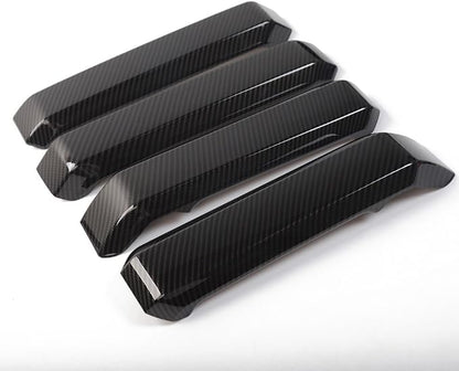 Voodonala for F150 Inner Door Handles Covers Interior Decoration Trim Kits for F150 2015-2020 Accessories, Carbon Fiber Grain, 4Pack