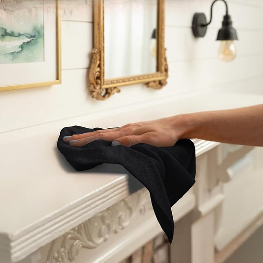 Avalon Towels Microfiber Cleaning Cloths (Value Pack of 12) - Size 12 x 12 Inches, Highly Absorbent Cleaning Rags, Lint Free, Reusable and Washable, Microfiber Towels for Cars