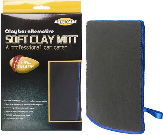 Clay Mitt, AutoCare Fine Grade Clay Bar Mitt Surface Prep Mitt Finish for Car Detailing Alternative Novel Detailing Tool & Kit