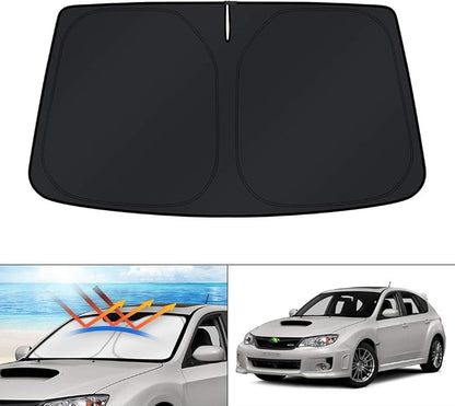 KUST Windshield Sun Shade for 2008-2013 2014 2015 Subaru Impreza WRX/WRX STI Custom Fit Sunshade Accessories Foldable Sun Visor Protector Block UV Rays