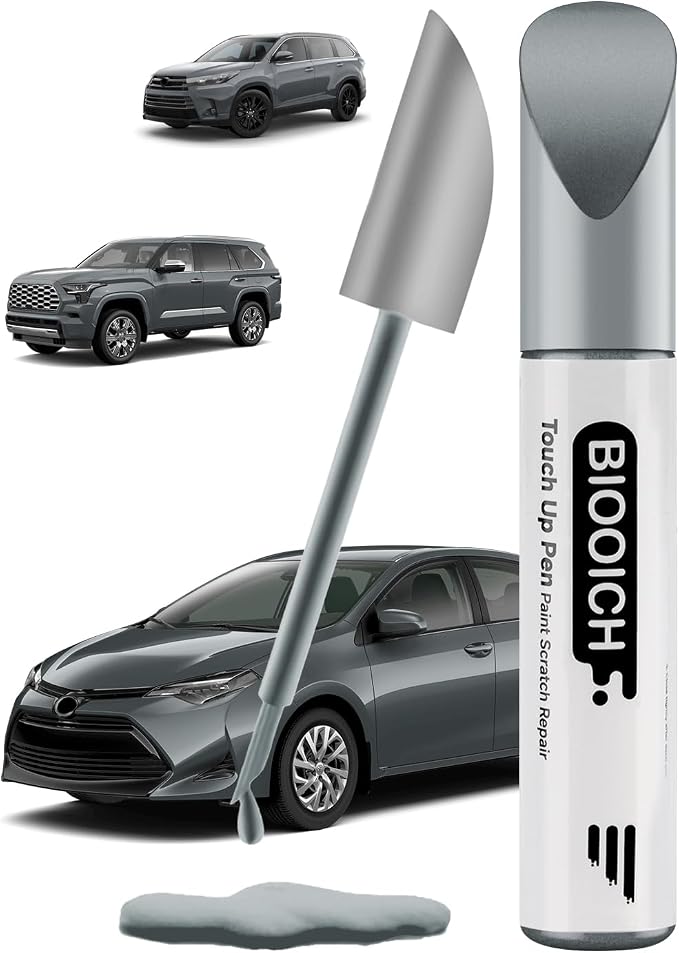 Touch Up Paint Pen Exact Color Match Car Chip and Scratch Repair (for Toyota, Lunar Rock(6X3))