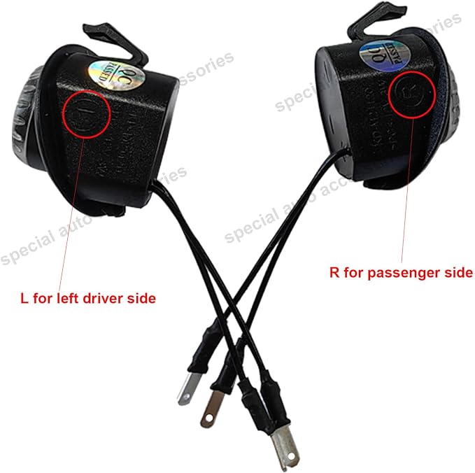 2pcs Set Side Mirror Projector Ghost Shadow Puddle Blanket America Flag Logo Light Compatible with Silverado 1500,2500HD,3500HD,Suburban Z71,Tahoe,Sierra 500,2500HD,3500HD,Yukon &Yukon XL
