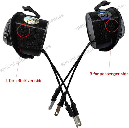 2pcs Set Side Mirror Projector Ghost Shadow Puddle Blanket America Flag Logo Light Compatible with Silverado 1500,2500HD,3500HD,Suburban Z71,Tahoe,Sierra 500,2500HD,3500HD,Yukon &Yukon XL