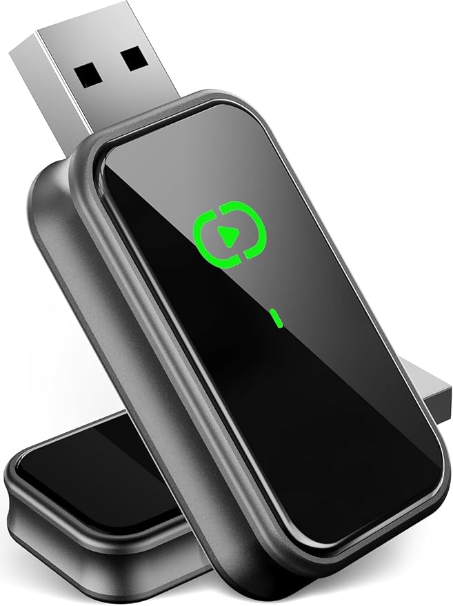 Wireless CarPlay Adapter for iPhone, Convert Wired to Wireless Dongle, 5.8GHz Fast Auto Connect, Compatible with Ford Toyota Honda Jeep Ram Chevy Nissan VW 2016-2025 Factory Wired Cars
