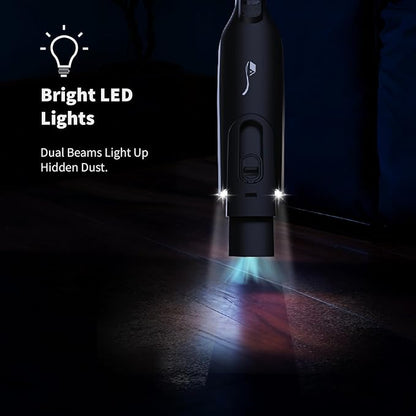 Cordless Handheld Vacuum, Lightweight Portable Hand Vacuum Cleaner with LED Light,Rechargeable Hand Held Vacuum with One-Touch Empty, Powerful Suction for Office, Home,Car, Inky