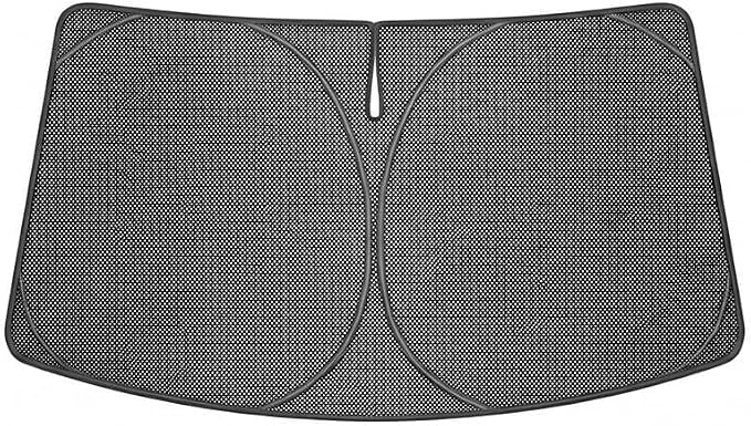 Proadsy Windshield Sun Shade Custom Fit Santa Fe 2024-2026 Ice Crystal Black Front Window Sunshade UV and Heat Blocker Foldable Visor Keeps Car Cooler for Summer Parking and Daily Use