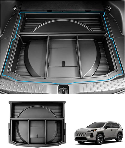 Hidden Trunk Storage Box for 2026-2027 Toyota RAV4, Under Cargo Floor Organizer Insert, Extra Hidden Space for RAV4 LE/XLE/XSE/TRD/Hybrid