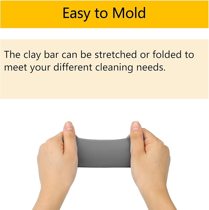 Fitosy Car Clay Bar 4 Pack 400g, Premium Grade No Scratch Magic Clays Bars Detailing Cleaner Kit Glass Deatil Cleaning with Washing and Adsorption Capacity for Auto SUV,RV,Truck