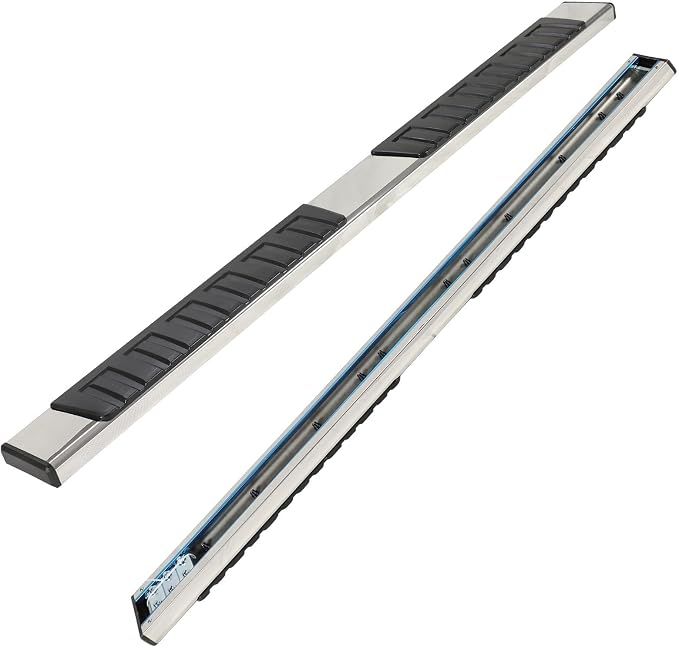 PZ 6" Running Boards Side Steps Compatible with 2019-2026 Chevy Silverado/GMC Sierra 1500 Crew Cab,2020-2026 Silverado/Sierra 2500/3500HD,500LBS No Drill Truck Running Boards Direct Fit Nerf Bar