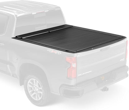 RealTruck Roll-N-Lock E-Series Retractable Truck Bed Tonneau Cover | RC223E | Fits 2019 - 2025 Chevy/GMC Silverado/Sierra, works w/ MultiPro/Flex tailgate (w/o Carbon Pro Bed) 5' 10" Bed (69.9")