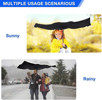 Sedan SUV Car Sun Shade for Windshield UV Rays and Heat Sun Visor Protector,Foldable Windshield Sun Shade Umbrella,Keep Car Cool,Easy to Use/Store,57''x 31''