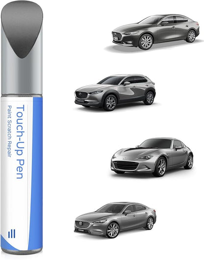 47C Polymetal Gray Metallic Touch Up Paint Compatible with Mazda Exact Match Chips and Nicks Touch Up