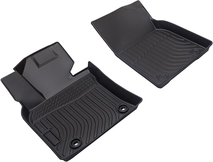 All Weather Floor Mats Compatible with 2018-2024 Toyota Camry(NO FIT 2018-2024 Camry Hybrid), Custom Fit Full Set Floor Liners, Odorless, Raise Edge, Non Slip, Easy to Install, Camry Accessories