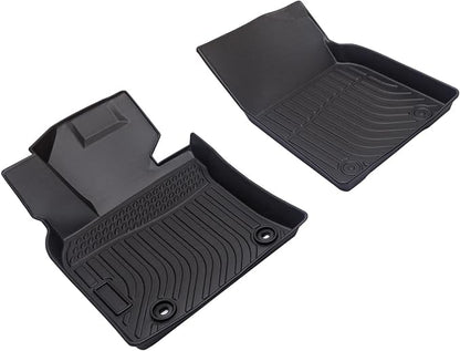 All Weather Floor Mats Compatible with 2018-2024 Toyota Camry(NO FIT 2018-2024 Camry Hybrid), Custom Fit Full Set Floor Liners, Odorless, Raise Edge, Non Slip, Easy to Install, Camry Accessories