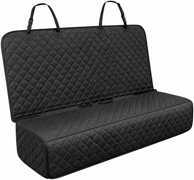 fidozen Waterproof Dog Car Seat Cover for Back Seat: Suitable for Small and Large Dogs, Hammock and Pet Protector, Backseat seat Cover (Full Bench, Large(56" W))