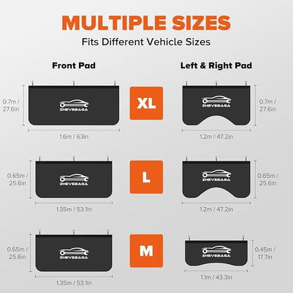 3 Pcs Fender Covers for Mechanics, Microfiber Leather Car Fender Protector Mats for Mechanics with Hooks & Strong Sew in Magnets for Sedans Trucks SUVs Station Wagon -M