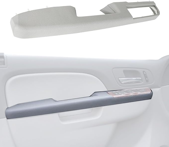 926-740 Upgraded Door Armrest Repair Front Left Side Door Panel Handle Gray Compatible with 2010-2014 Chevy Chevrolet Silverado Suburban Avalanche Tahoe,GMC Sierra Yukon Replaces 84127281