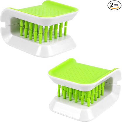 2PCS Car Seat Belt Cleaning Brush, U-Shaped Double-Sided Interior Car Detailing Brushes, Non-Slip Seatbelt Cleaner, Universal Washing Tool Cleaning Supplies for Automotive & Home Use (2PCS)