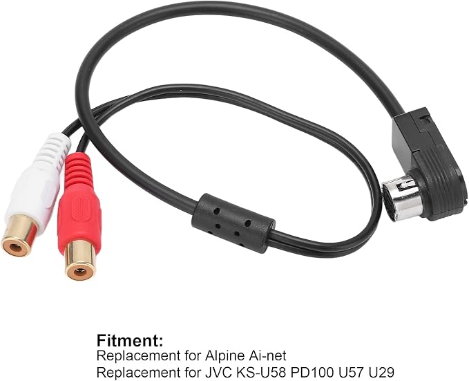 Tbest AUX in Audio Cable Adapter,Car Radio AUX in Audio Cable Adapter Replacement for KCA121B Ainet Player 9887 105 117 9855
