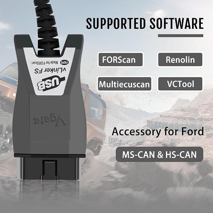 Vgate vLinker FS USB OBD2 to USB Car Diagnostic Tool Code Reader for FORScan OBD2 Adapter