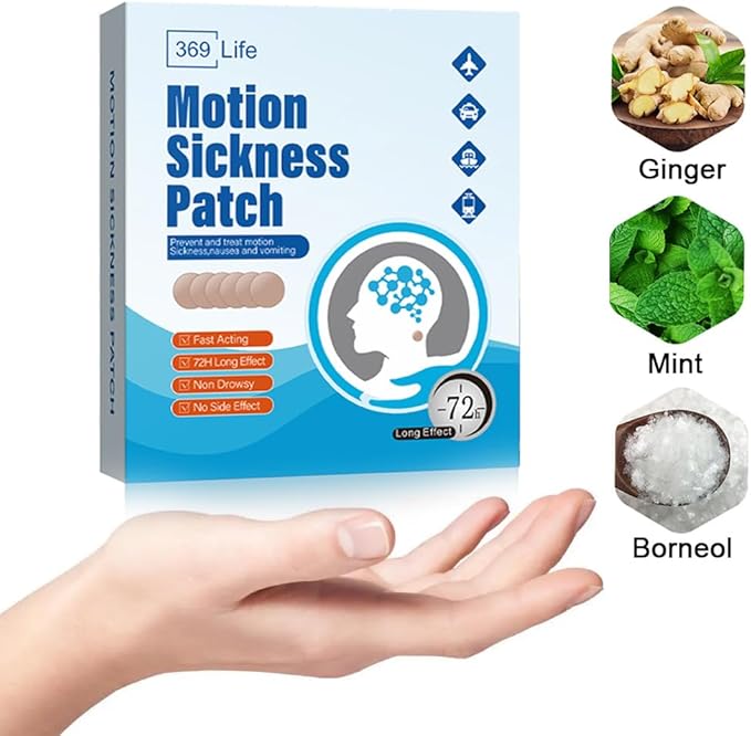 369 Life Motion Sickness Patches, Sea Sickness Patch for Cruise - Adults and Kids (30 Count - Pack of 1)