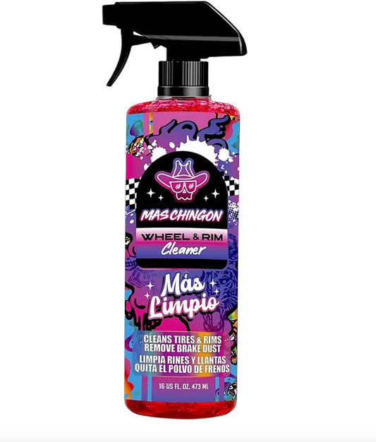 Mas Chingon Wheel & Rim Cleaner Professional All in One Wash Cleaning Spray for Car Detailing Safe on All Wheel & Rim Finishes for Cars, Trucks, SUVs, Motorcycles, RVs & More16 fl oz