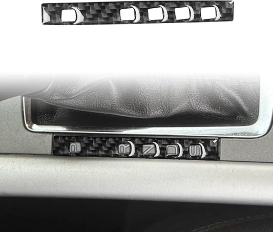 Premium Carbon Fiber Compatible with Ford Edge 2011-2014 2012 2013 SEL/Limited/SE/Sport Accessories Car Gear Shift Control Anti-Scratch Panel Cover Interior Trim Sticker Decal Black 1PC