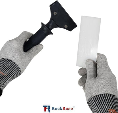 RockRose 8.8'' Reinforced Plastic Handle Tool: Ideal for Tint Films & Vinyl Wrap - Durable Ergonomic Multi-Purpose Non-Slip Grip for Safety Essential Addition to Your Toolbox 2PK