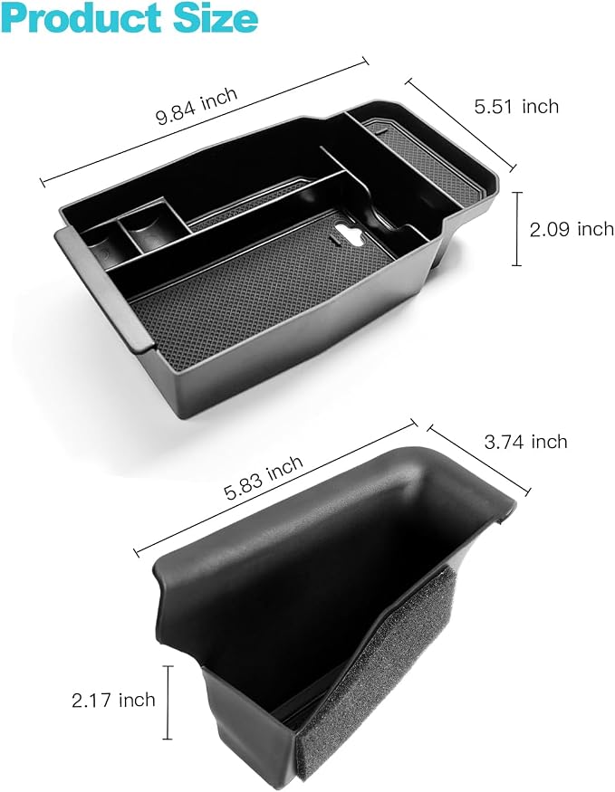 CDEFG 5PCS 2023 2024 2025 2026 CX-50 Center Console Organizer Tray for 2023-2026 Mazda CX-50 Accessories Console Armrest Tray Side Door Trash Container Storage Box Door Handle Pocket Insert Trays