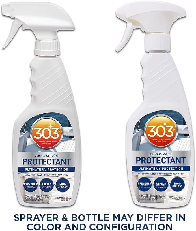 303 Marine Aerospace Protectant – UV Protection – Repels Dust, Dirt, & Staining – Smooth Matte Finish – Restores Like-New Appearance – 16 Fl Oz (Pack of 6) (30340-6PK)