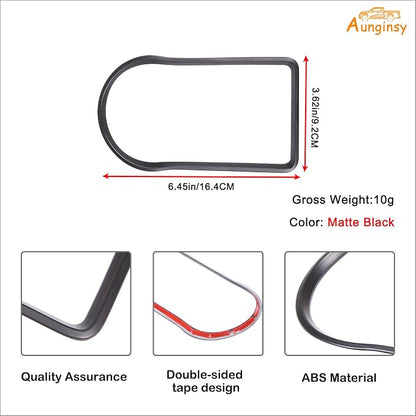 Aunginsy Car Gear Shift Panel Cup Holder Trim Ring Compatible with Toyota Tacoma 2016-2023 Truck Center Console Gear Shifter Cup Holder Panel Decorative Frame Protection Cover ABS Interior Accessories