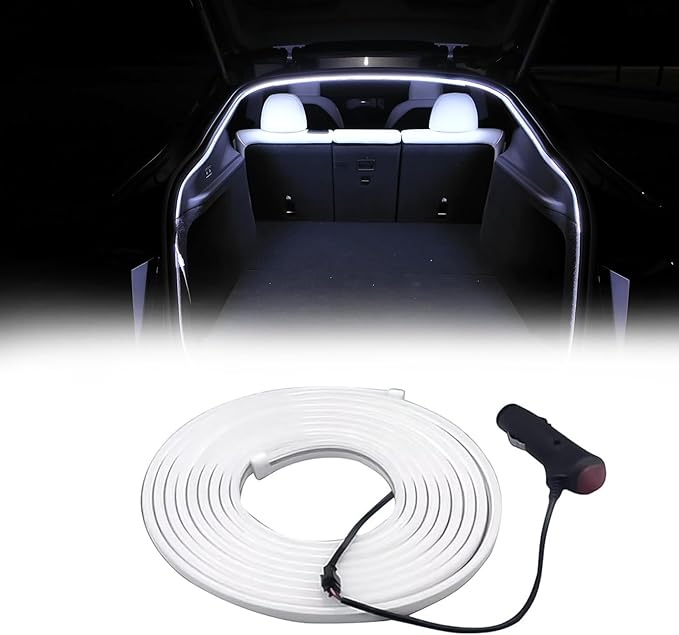 Tlyard Trunk LED Lights Strip for Tesla Model Y Juniper 2025 2026 Back Interior Frunk Lightning Waterproof &High Brightness Strip for Tesla Model Y Accessories