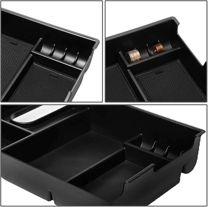 DNA MOTORING ZTL-Y-0008 Center Console Armrest Organizer Tray [for 07-19 Tundra],Black