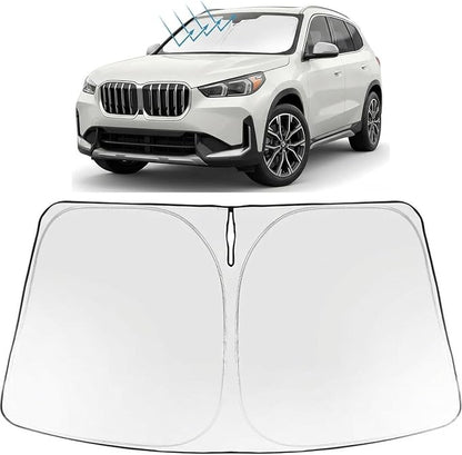 Proadsy Windshield Sun Shade for BMW X1 2023-2026 Foldable Front Sunshade Protector Sun Visor Blocks UV Rays Keep Car Cooler Accessories
