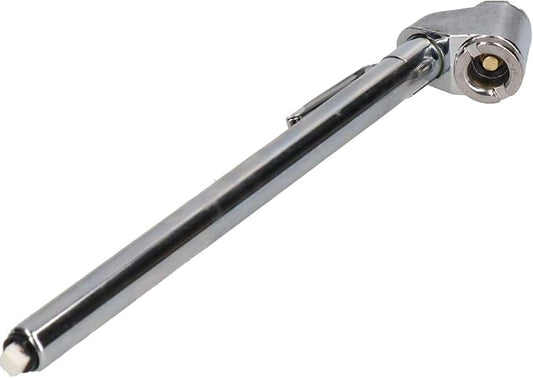AB Tools Dual Foot Tyre Pressure Gauge Push + Pull 10-120 PSI for Cars Bikes Trucks