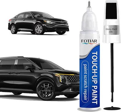 Ebony Black EB Touch up Paint for Kia-Exact Match Scratch Repair Kit 2-In-1 Premium Car Paint Pen for Chips & Nicks
