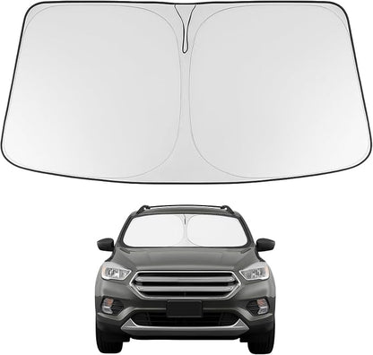 Proadsy 2026 Upgrade Windshield Sun Shade Custom Fit 2013-2019 Escape Foldable Front Sunshade Protector Sun Visor Blocks UV Rays Keep Car Cooler