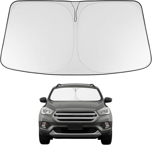 Proadsy 2026 Upgrade Windshield Sun Shade Custom Fit 2013-2019 Escape Foldable Front Sunshade Protector Sun Visor Blocks UV Rays Keep Car Cooler
