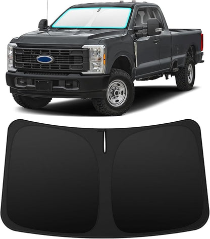 INSAUTO Custom Fit Windshield Sun Shade Accessories for Ford F250 F350 F450 2017-2026, Foldable Front Window Sunshade, UV & Heat Reflector, Keeps Interior Cool, Includes Storage Bag