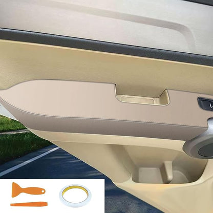 AOMSAZTO Front Door Panels Armrest Cover Leather Left & Right for Honda Cr-V CRV 2007-2012 (Beige)