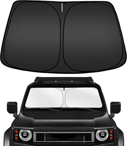 ARISMOTOR Windshield Sun Shade for Toyota Land Cruiser 2024-2025 2026, Custom Fit Foldable Front Window Sunshade Sun Visor Protector, Block UV Rays Keep Your Car Cooler